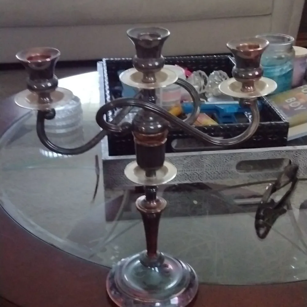 Vintage Silver plate Candle holder